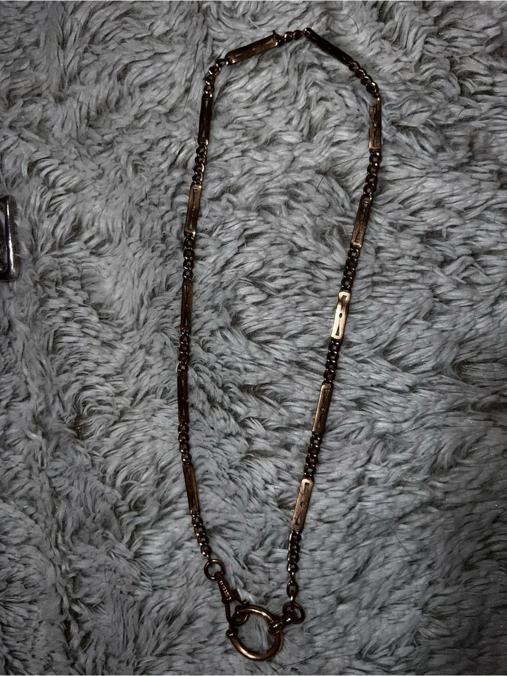 Vintage 14k gold filled Gold Necklace with Spring Ring Accent